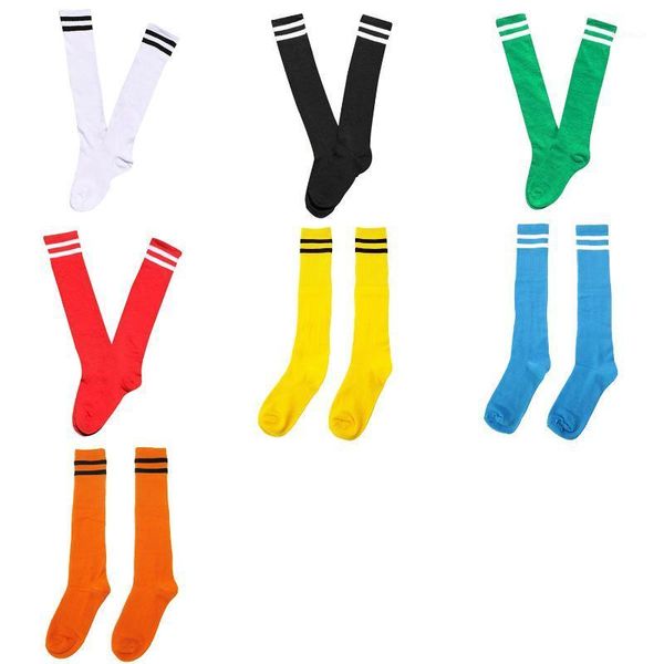 

children sport soccer long socks high sock baseball hockey (black), Pink;yellow