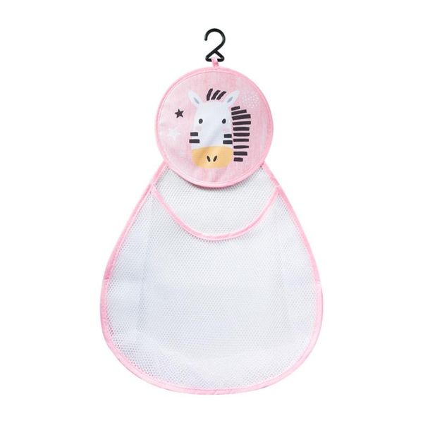 

storage bags hanging bath holder bathroom bag baby supply zebra net