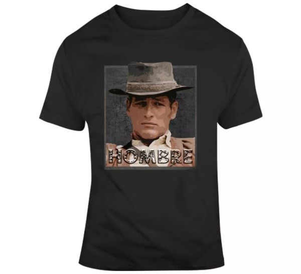 

hombre classic 1967 movie fan t shirt, White;black