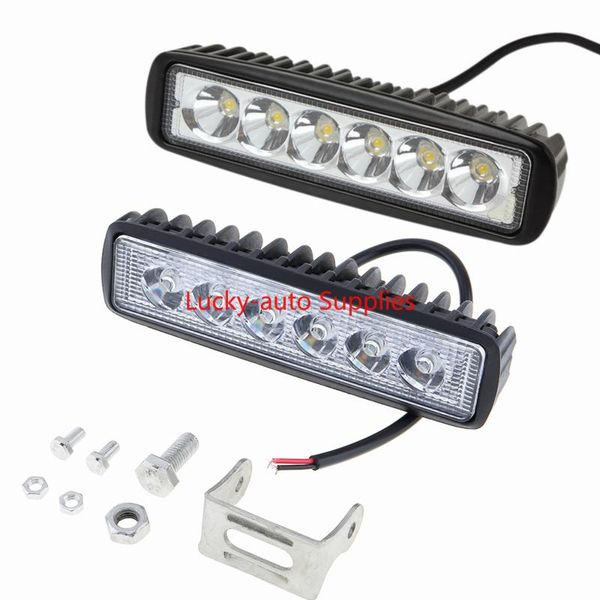 

car led work lights, straight 6led 18w daytime running auxiliary off-road vehicle modified lights emergency