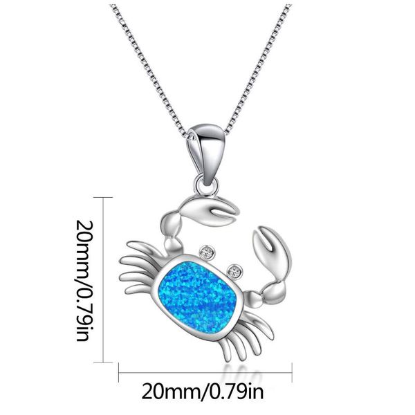 

pendant necklaces hawaiian crab necklace fashion color jewelry, Silver