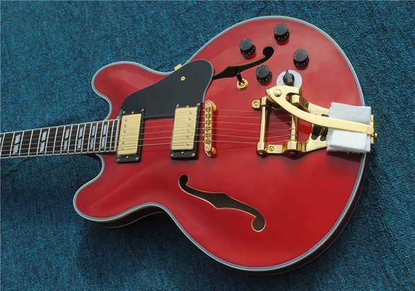 

electric guitar guitar, golden jazz, customized