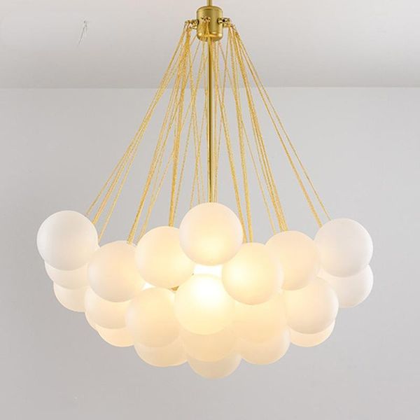 

pendant lamps modern gold cloud glass ball light lighting for living dining room restaurant study bar loft hanging lamp indoor fixture