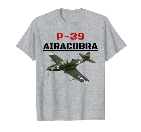 

a great p-39 airacobra aviation t-shirt., White;black