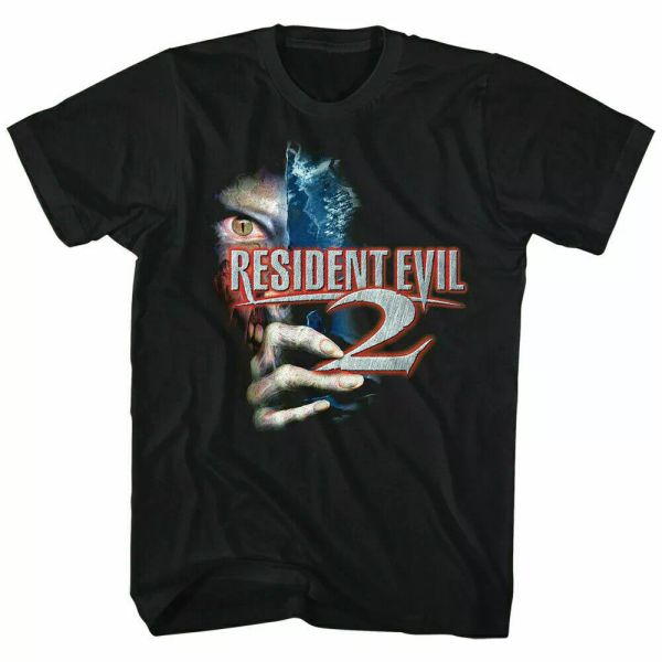 

resident evil 2 t shirt licensed video gaming tee black, White;black