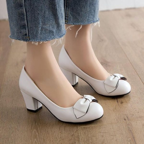 

dress shoes large size 32-43 women strap pumps nude bows platform high heels round toe party wedding bridal stilettos white, Black