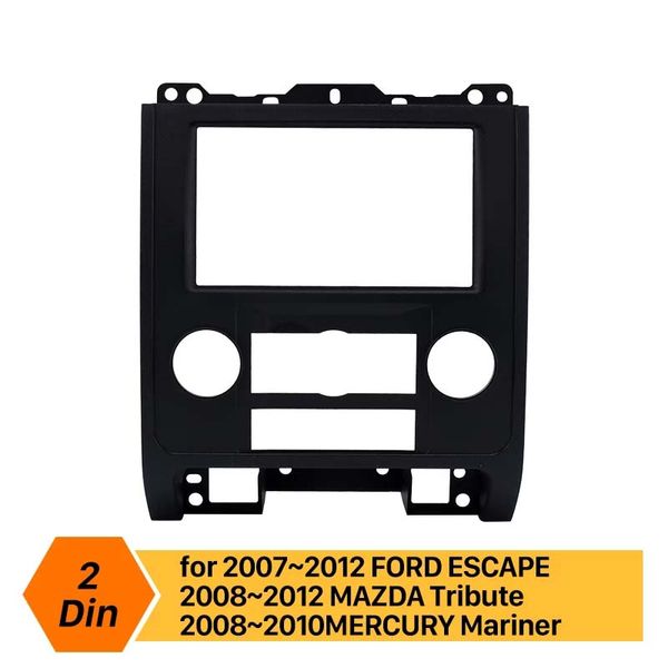 2 Rádio DIN RÁDIO DVD FASCIA FRAME MONTAGEM PAINEL DO KIT PARA MAZDA TRIBUTE MERCURY MARINER FORD ESCAPE