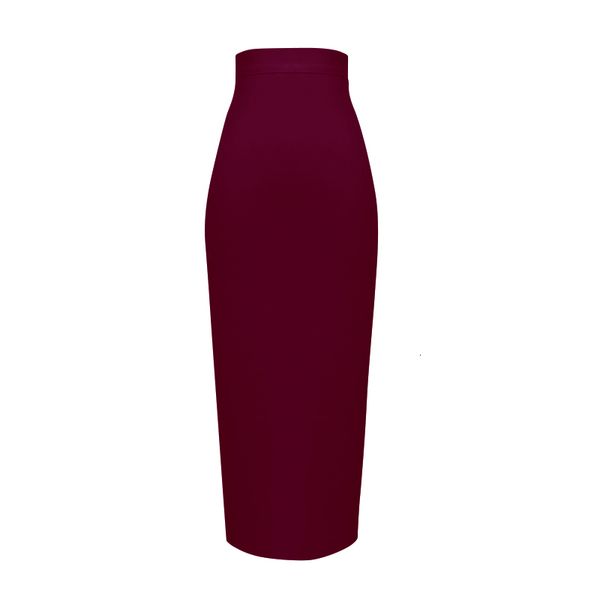 

skirts women candy color neon green orange yellow pink knee length bandage designer pencil skirt faldas 78cm, Black