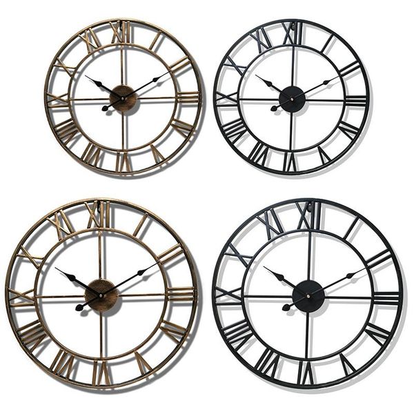 

wall clocks clock stainless steel cutlery kitchen living room electronic wooden fashion old retro decor