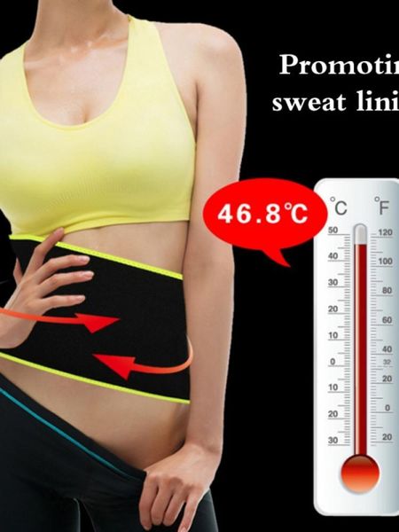 

waist support women's sports trimming belt slimming sweat wrapped fat belly stomach sauna one piece package, Black;gray