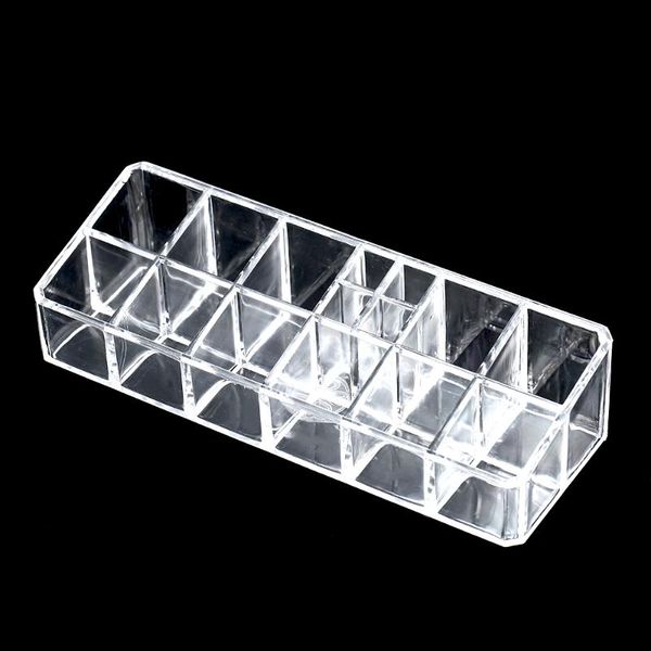 

plastic lipstick holder acrylic makeup organizer storage box nail polish display stand cosmetic jewelry boxes & bins