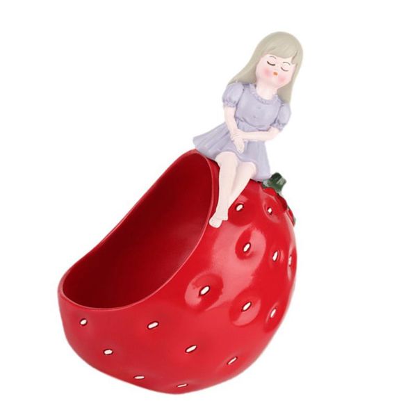

car organizer 1pc decorative storage container lovely strawberry girl deskholder