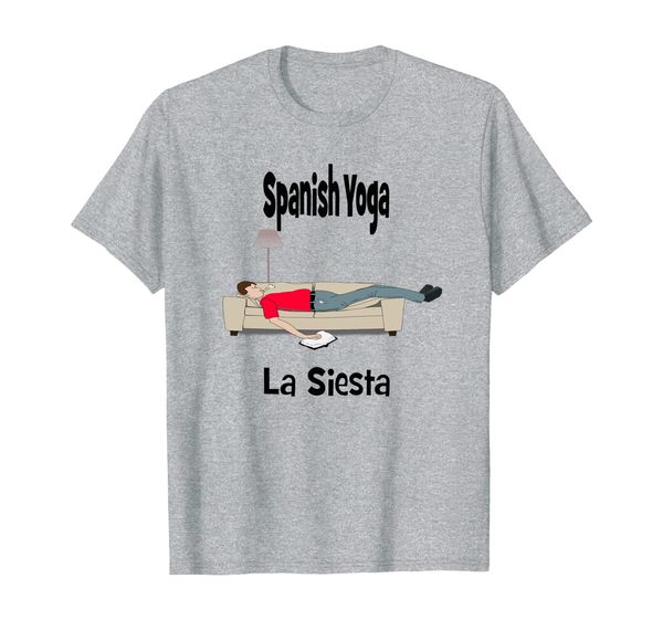 

Funny Spanish Yoga Shirt La Siesta by KavaliDesign, Mainly pictures