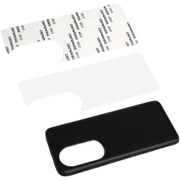 Borracha TPU + PC DIY sublimação Casos De Alumínio Folha de metal Glue para Huawei Mate 40 Pro Plus P50 Pro 100 pcs / lote