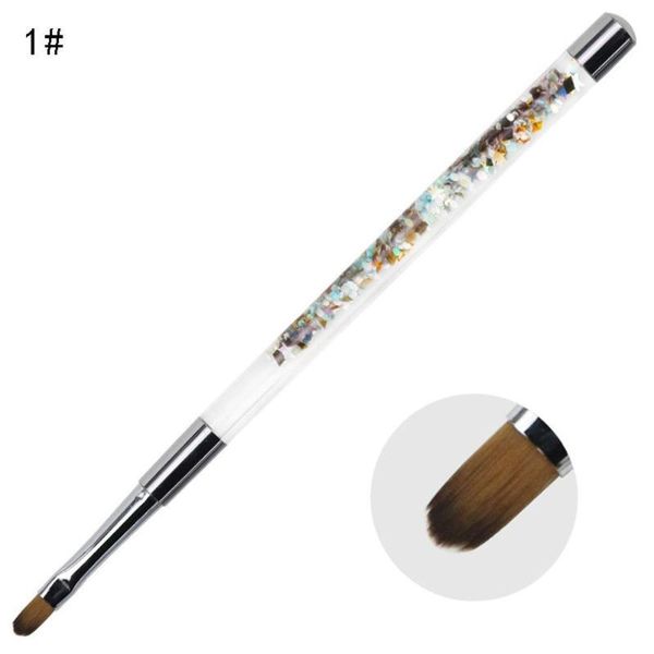 

nail art crystal pens sequin bar brush set acrylic manicure glitter carving beauty pen uv gel z9x1 decorations, Silver;gold
