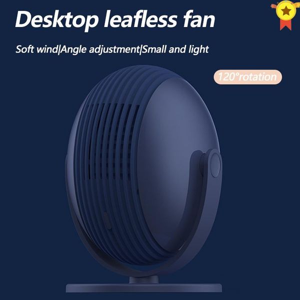 

mini usb deskbladeless fan 3 speed cooling with 120 degrees rotation adjustable angle for office household traveling electric fans