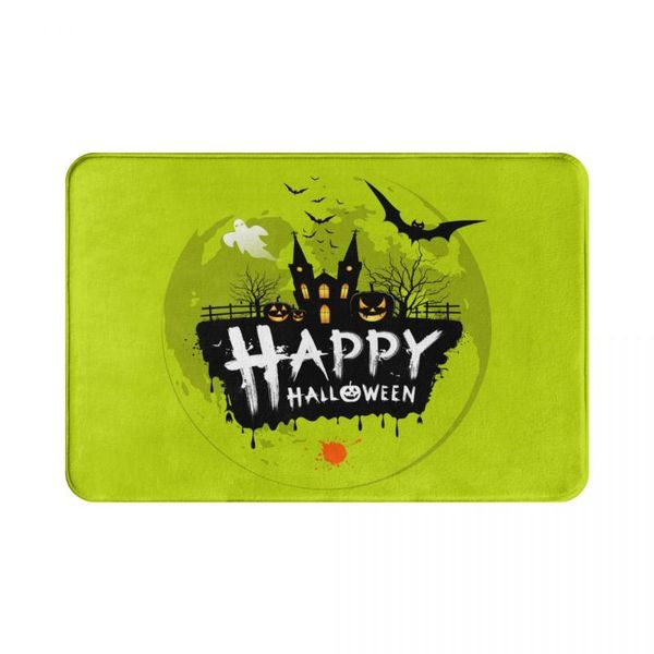 

bath mats 40cmx60cm halloween pumpkin absorbent non-slip door mat floor