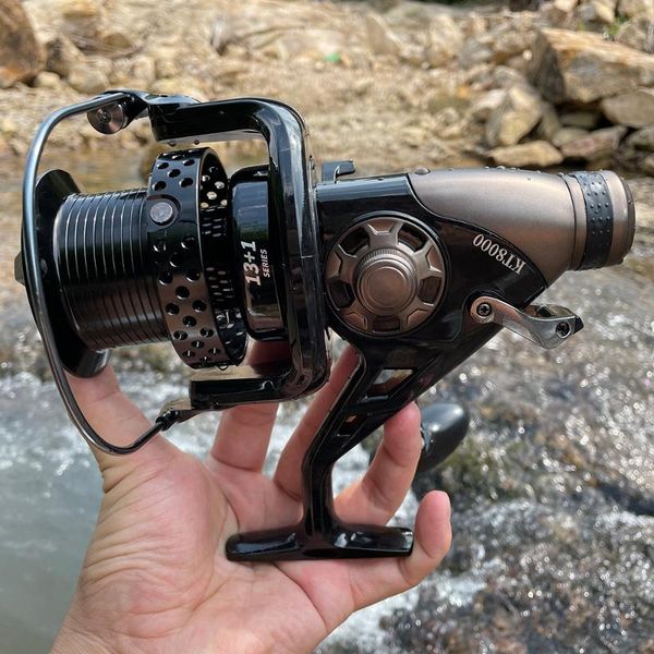 

baitcasting reels gda metal spinning fishing reel max drag power: 13-23kg handbrake wheel front and rear brake rock