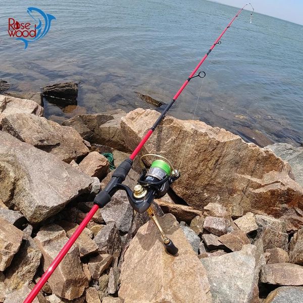 

solo pro 198 spinning casting fishing rod lure 1.98m fast light trout tackle soft solid tip pole boat rods