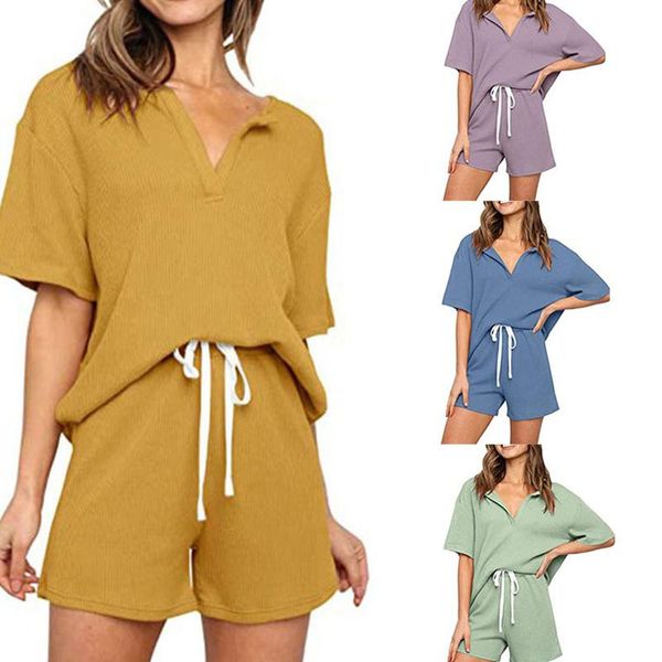 

women's tracksuits tracksuit women two piece set summer clothes solid color pullover and shorts suits lady leisure comfortable, Gray