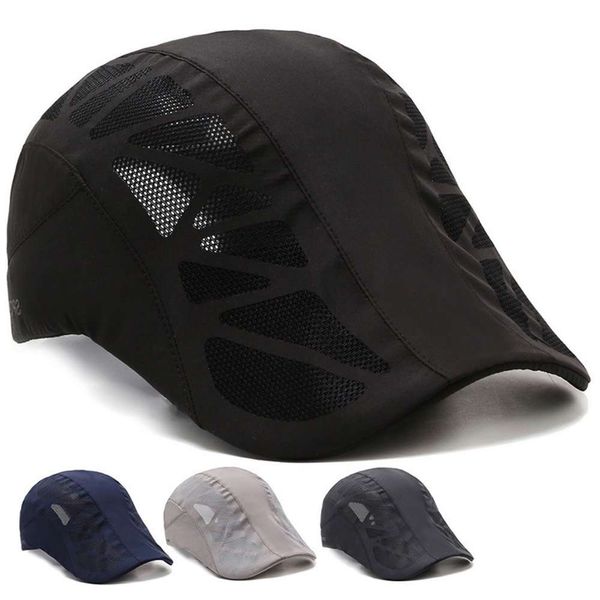 

sun hat men's summer thin sunshade outdoor quick drying women's leisure breathable sunscreen fishing sun baseball cap, Blue;gray