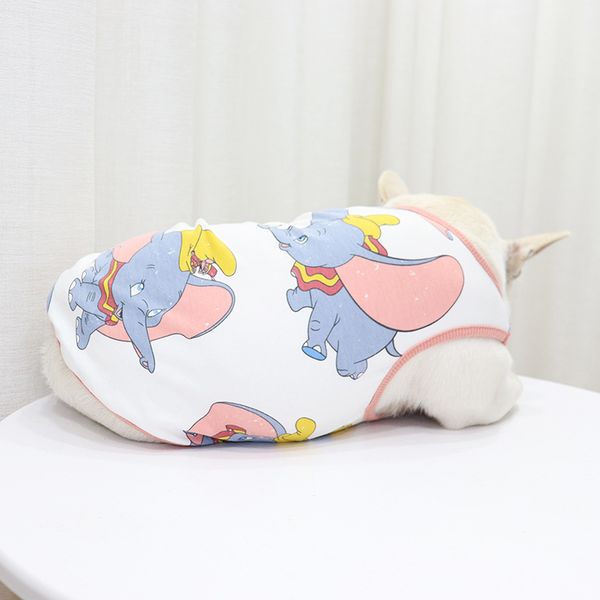

fadou cloth summer thin spring and bulldog pug fat dog cotton flying elephant