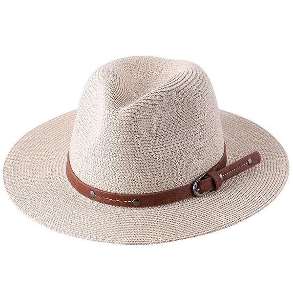 

wide brim hats women's cap summer hat for men beach caps straw panama girl sun protection fisherman visor fashion bucket, Blue;gray