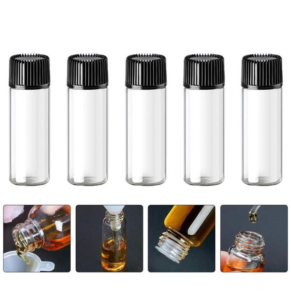 

storage bottles & jars 24pcs mini essential oil household sample glass bottle