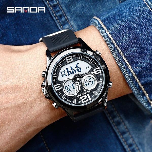 

military watch waterproof wristwatch fashion casual army quartz clocks sports watches male for men gifts wristwatches, Slivery;brown