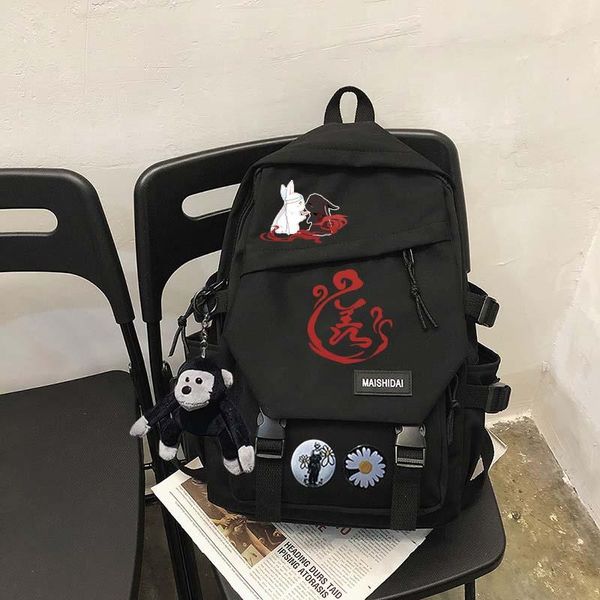 

backpack grandmaster of demonic cultivation cosplay mo dao zu shi lan wangji wei wuxian school shoulder bag capacity mochilas