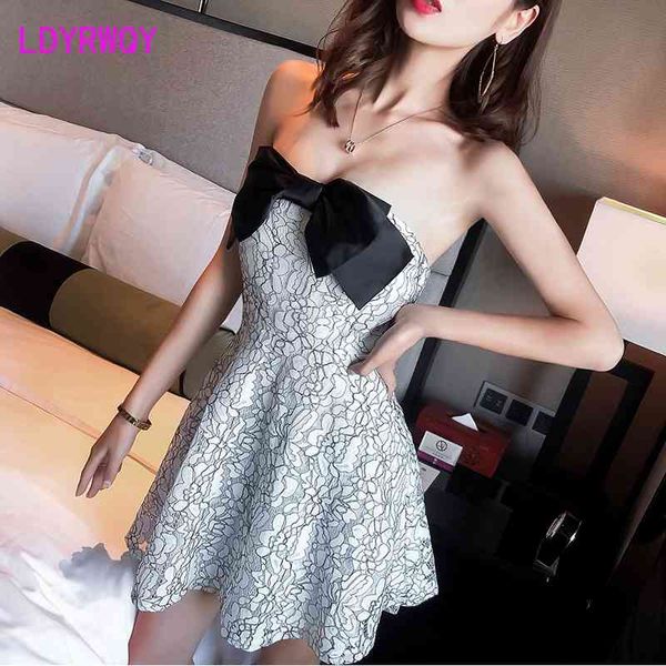 

nightclub women's fashion deep v tube low-cut ess dress zippers knee-length solid office lady 210603, Black;gray