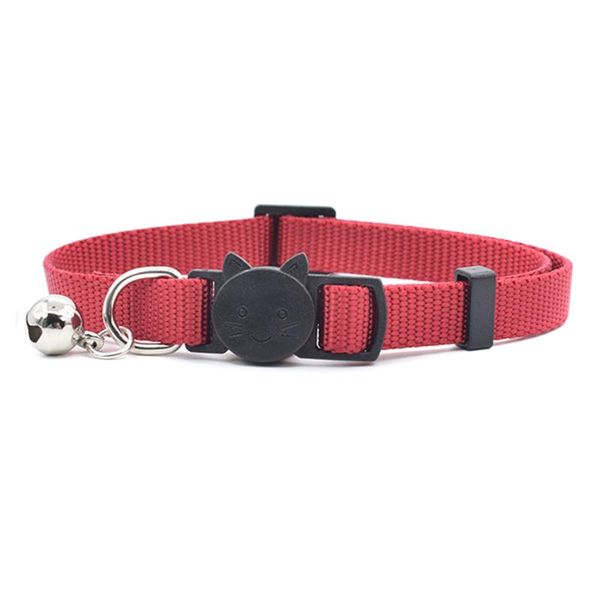 

cat collars & leads collar with bell safety buckle kitten small dogs cats adjustable nylon pet supplies lote88