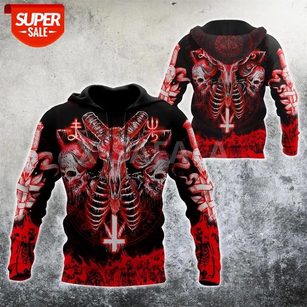 

satanic skull viking trippy 3d print size xs-7xl hoodie man women harajuku outwear zipper pullover sweatshirt casual unisex-8 #1l9c, Black