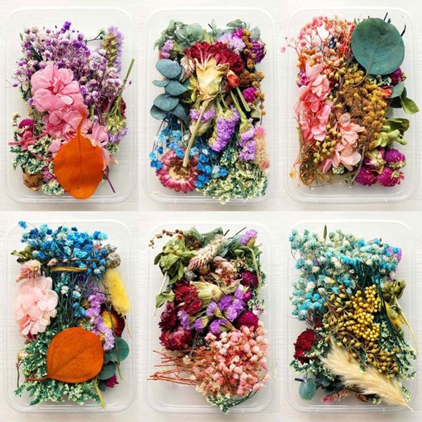 

decorative flowers & wreaths dried package mixed eternal and foliage for diy candles greeting card epoxy craft decor moun777