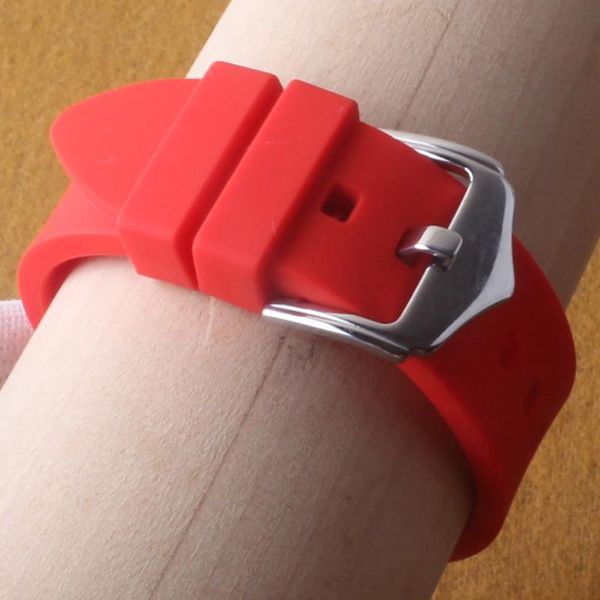

watch bands watchband curved ends red orange blue accessories 18mm 20mm 21mm 22mm 24mm soft fit many watches mens womens wristwatches, Black;brown