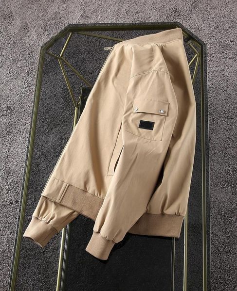 

men's jackets 2021 early autumn men's latest zipper jacket windbreaker high-end atmospheric baseball uniform fashion item, Black;brown