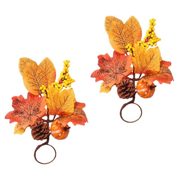 

napkin rings 2pcs practical thanksgiving ring decorative buckle clasps