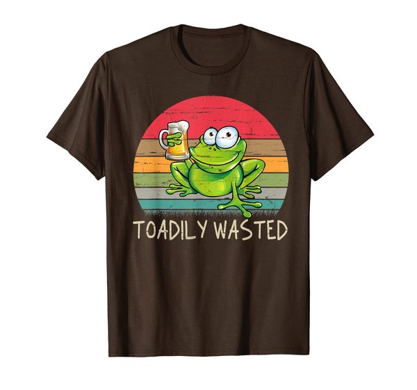 

funny frog drink beer toadily wasted beer party t-shirt, White;black