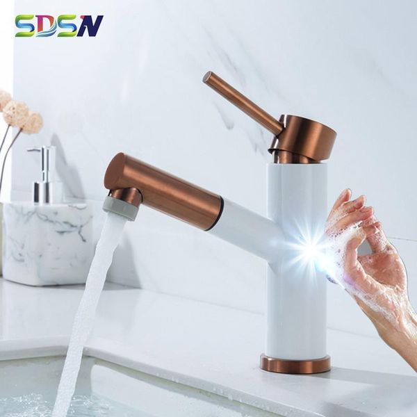 

bathroom sink faucets touch faucet sdsn stainless steel basin pull out sensor tap