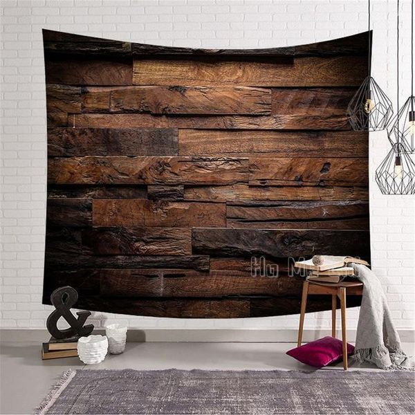 

tapestries sweet wood house tapestry home brick wall art creative modern decor