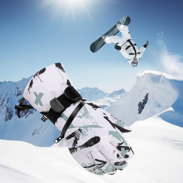 

ski gloves autumn winter warm touch screen waterproof windproof plus fleece thermal snowboard for skiing hiking cycling