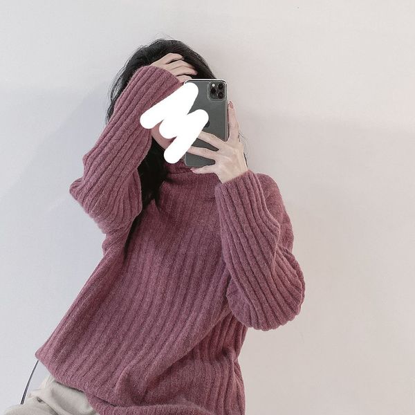 

women's sweaters thick turtleneck women autumn winter knitted femme pull high elasticity soft pullovers female l712 ck6w, White;black