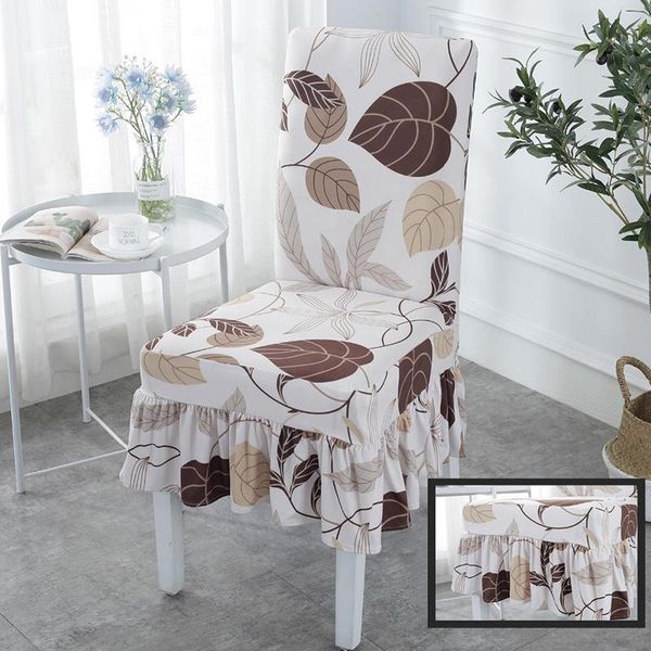

chair covers cover with skirt print stretch home dining elastic floral pattern restaurant banquet el wedding decor