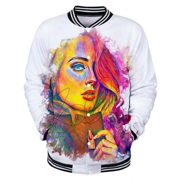 

men's hoodies & sweatshirts adele adkins 3d autumn winter holiday men/women casualstreetwear baseball uniform streetwear style, Black