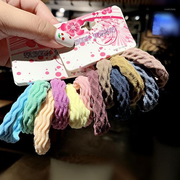 

fashion colorful high elastic hair ring sweet girls ponytail rubber band headbands rope women accessories1