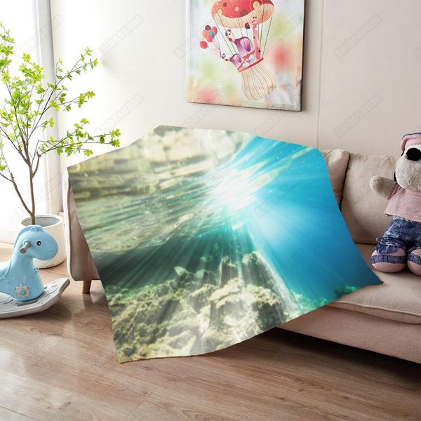 

blankets sun exposure to the sea blanket throw summer kids bed sofa picnic custom
