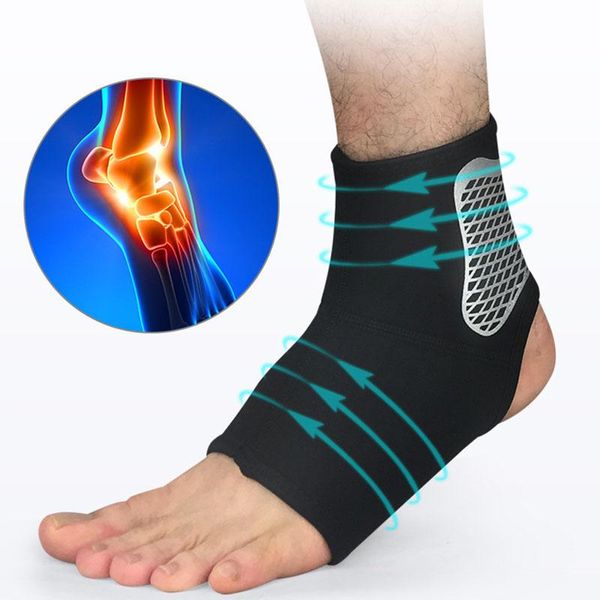 

ankle support 1 pcs brace,elasticity adjustment protection foot bandage,sprain prevention running sport fitness guard band, Blue;black