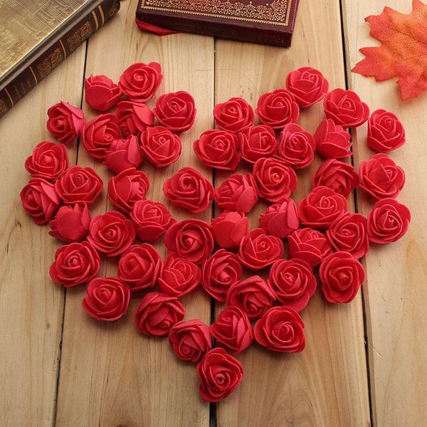 

decorative flowers & wreaths 100pcs pe foam rose artificial for wedding car decoration diy pompom wreath valentine's day fake
