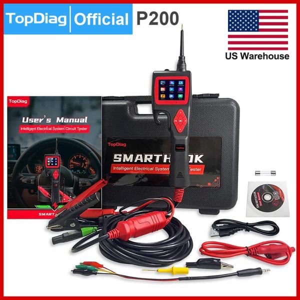 

diagnostic tools iag p200 9-30v car circuit tester power probe kit 12/24 volt digital multimeter oscilloscope injector for truck motorcy