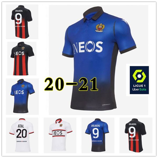 

20 21 OGC Nice Soccer Jerseys DOLBERG 2020 2021 ATAL LEES MELOU CYPRIEN Football Shirt RONY LOPES CLAUDE MAURICE Nice Jersey thailand, Third